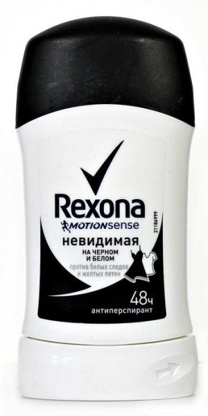 Антиперспирант Rexona стик Невидимый на черном и белом 40мл фотография