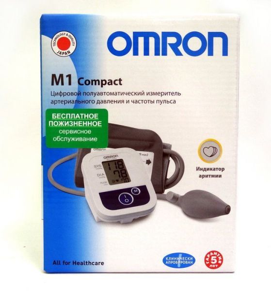 Тонометр Omron M1 compact полуавтоматический фотография