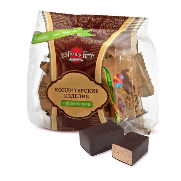 Конфеты суфле шоколадное с фруктозой  190 гр фотография