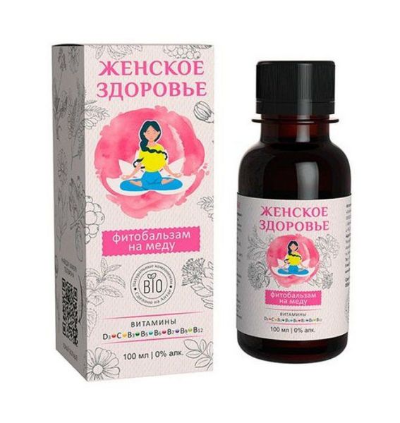 Фитобальзам на меду Женское здоровье (для женщин) Алтайский нектар 100мл фотография