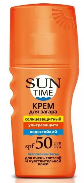 SUN TIME крем для загара ультразащита ита SPF 50, 150 мл. фотография