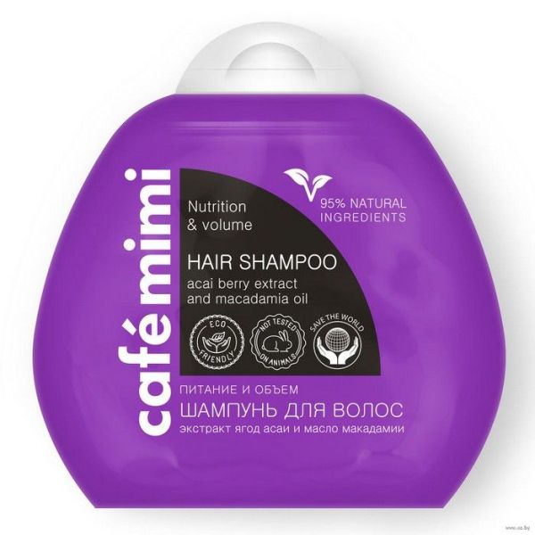 Cafe Mimi шампунь для волос Питание и Объем 100мл фотография
