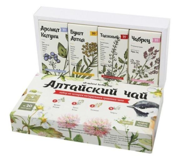 Подарочный набор чая «Алтайский чай» АлтайМаг, 80 пакетиков фотография