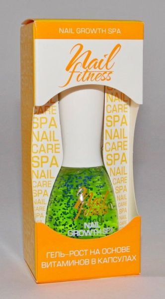 Средство для ногтей Nail Fitness Гель-рост на основе витаминов в капсулах, 15 мл №21 фотография