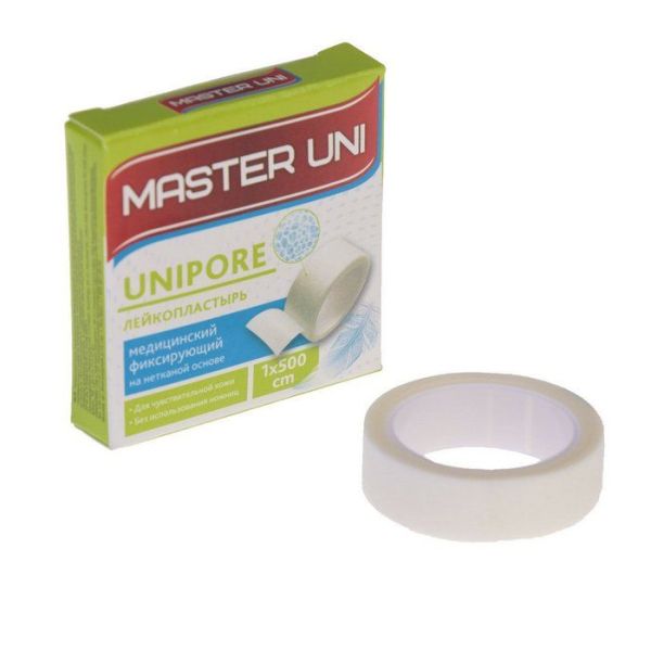 Лейкопластырь Master Uni Unipore 1*500 нетканая основа фотография