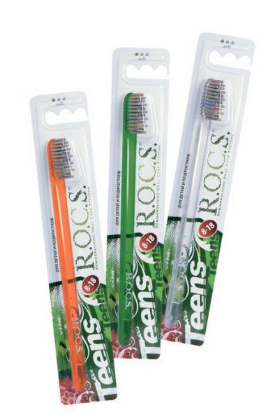 R.O.C.S. зубная щетка teens для подростков (мягкая) фотография