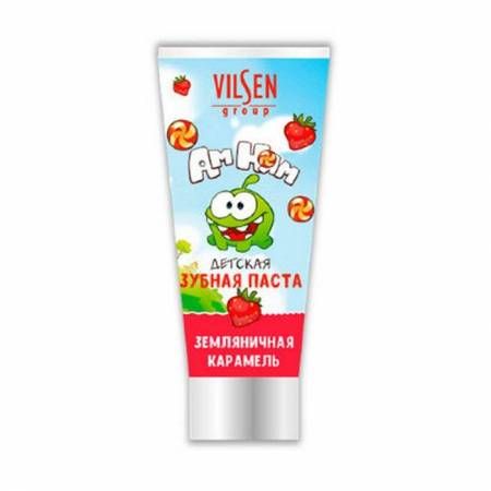 Вилсен детская зубная паста Ам-Ням Земляничная карамель 100г фотография