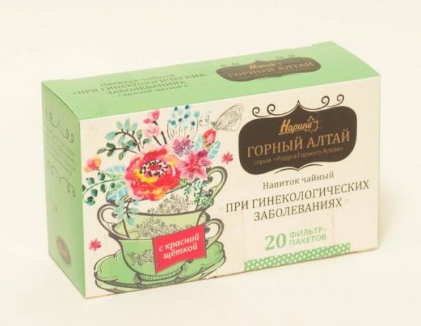 Чайный напиток Нарине Гинекологический (с красной щеткой) №20 фотография