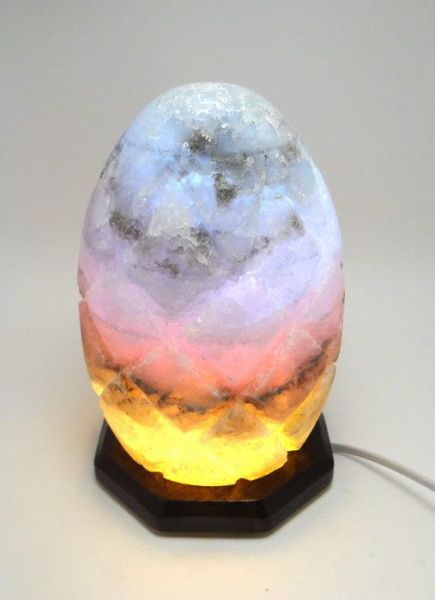 Лампа солевая шишка (3-5 кг) цветная фотография