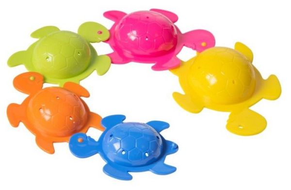 Набор игрушек для ванны Курносики «Черепашки» 5 шт фотография