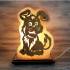 Лампа солевая собака малая фотография