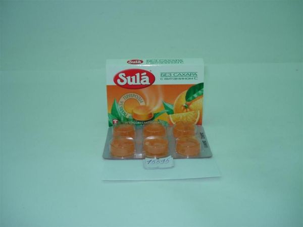 Леденцы sula без сахара  (апельсин-ментол) фотография