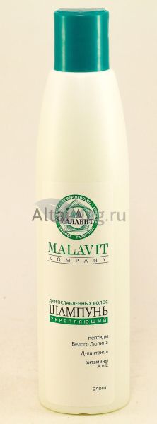 Малавит шампунь для волос с пептидами белого люпина 250мл фотография