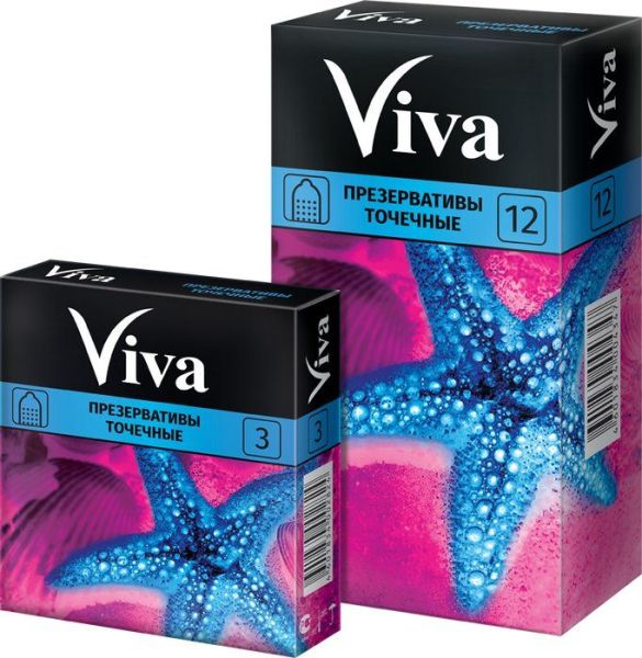 Презерватив Viva №3 точечные фотография