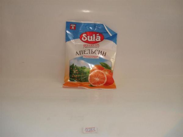 Леденцы sula без сахара  (апельсин) фотография