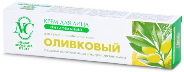 Крем Невская косметика оливковый для лица для сухой и нормальной кожи 40 мл фотография