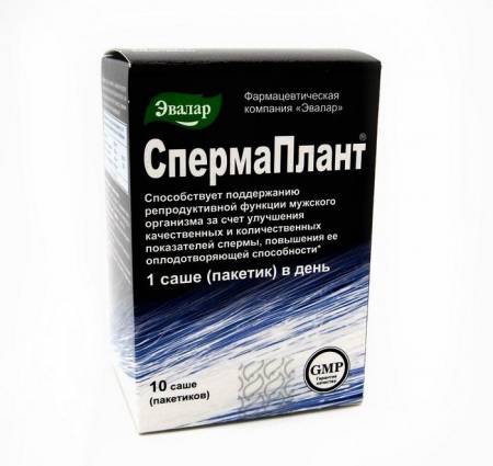 Купить СпермаПлант Эвалар саше 10шт в Москве: цена с доставкой в каталоге интернет аптеки АлтайМаг