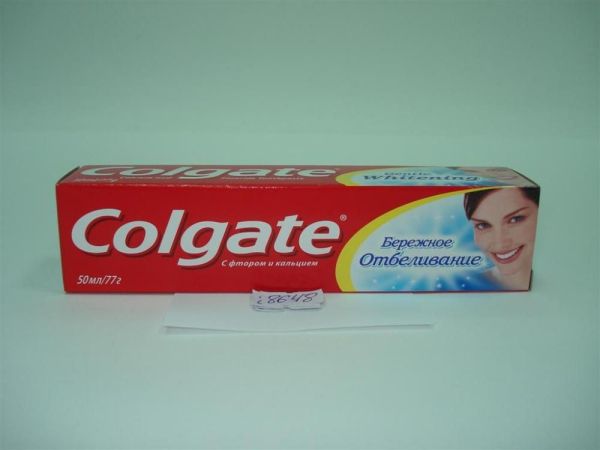 Колгейт зубная паста бережное отбеливание, 50 мл фотография