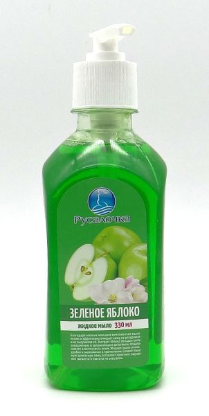 Мыло жидкое русалочка зеленое яблоко 330 мл фотография