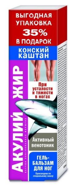 Акулий жир Конский Каштан гель-бальзам 125мл фотография