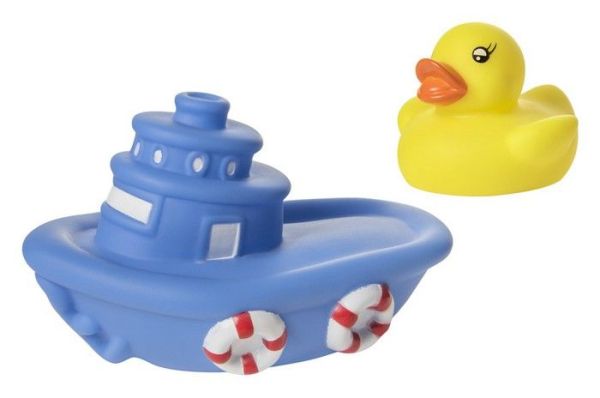 Курносики игрушки для ванной набор лодка с утёнком фотография
