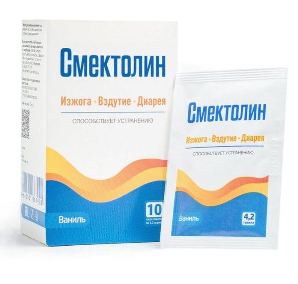 Изображение товара Смектолин Фармгрупп 10 саше-пакетов по 4,2 г Смектолин Фармгрупп 10 саше-пакетов по 4,2 г фотография